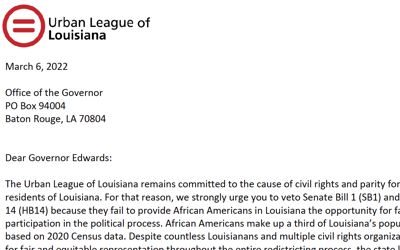 Redistricting Letter to Governor Edwards