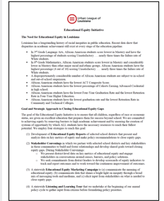 Education Equity Initiative